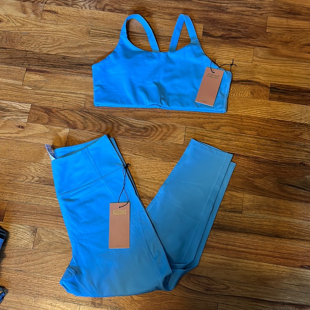 Girlfriend Collective bra and leggings set NWT
